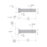 Inch Closespace Blank Bevel Head