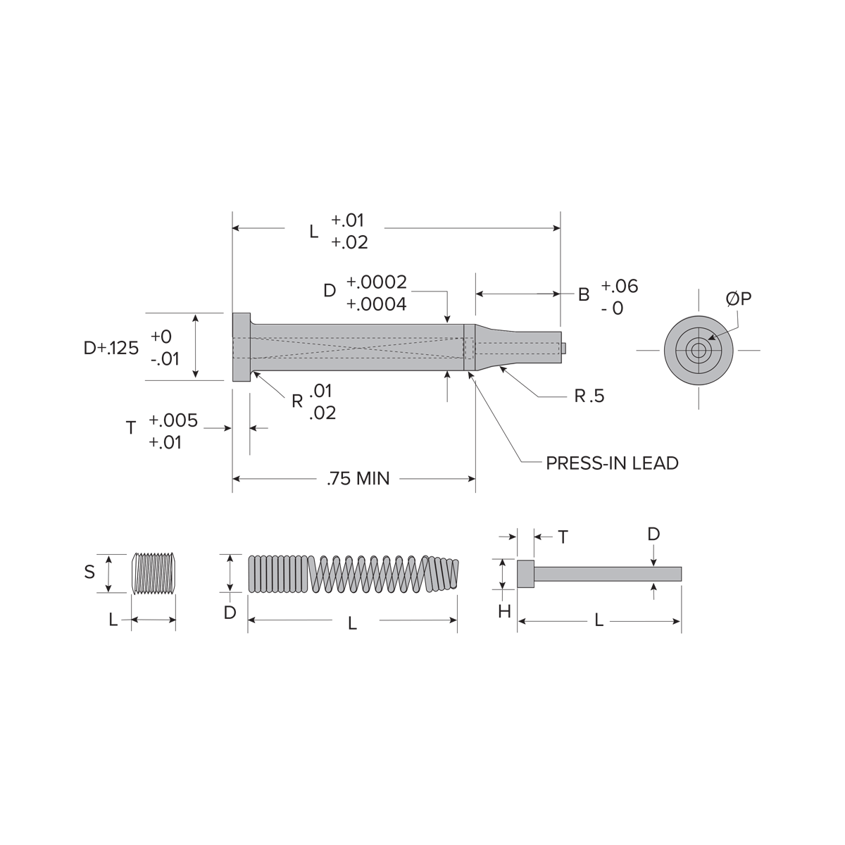 Inch Headed Straight Variable Ejector Pu