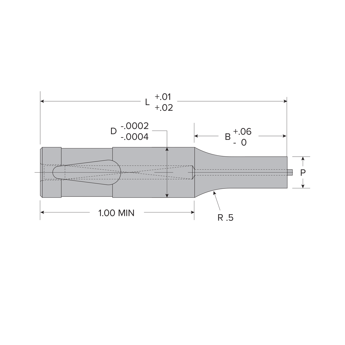 Inch Ballock Light Duty Ejector Punch
