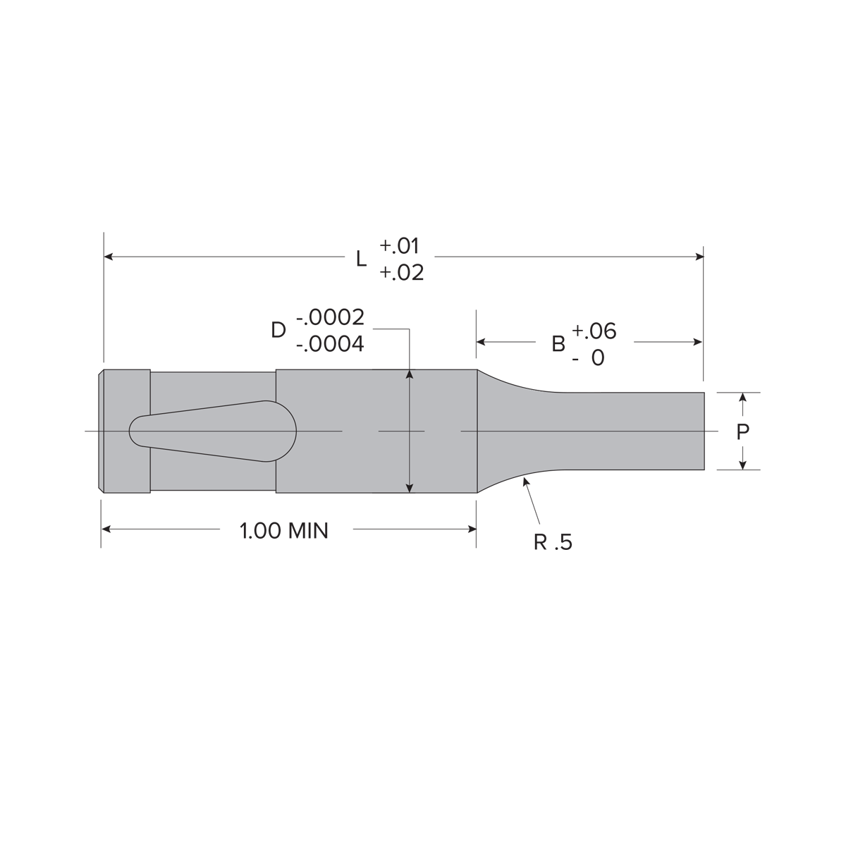Inch Ballock Light Duty Solid Punch